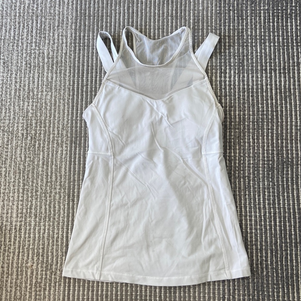 White lululemon mesh tank top, size 4